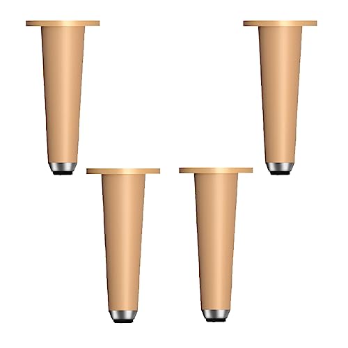 UGZPWQLNX Moderne Metallsofa Beine, Adjustable Metal Cone Furniture Replacement Legs Pack of 4 Multicolor 6.3-12.2in(Gold,210mm/8.3in) von UGZPWQLNX