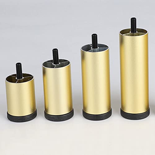 UGZPWQLNX Moderne Metallsofa Beine, Furniture Legs Height Adjustable Metal 6-30cm Multicolor 4 Pcs(Gold,10cm/3.9in) von UGZPWQLNX