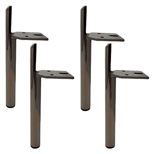 UGZPWQLNX Moderne Metallsofa Beine, Metal Furniture Legs 4 pcs Multicolor Multiple Sizes with Screws Floor Protectors(Blackgray,18cm(7.1in)) von UGZPWQLNX