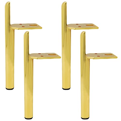 UGZPWQLNX Moderne Metallsofa Beine, Metal Furniture Legs 4 pcs Multicolor Multiple Sizes with Screws Floor Protectors(Gold,13cm(5.1in)) von UGZPWQLNX