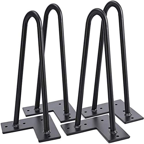 UGZPWQLNX Moderne Metallsofa Beine, Mid-Century Industrial Metal Hairpin Legs for DIY Furniture Gourd Shape Multiple Sizes(60cm/23.6in) von UGZPWQLNX