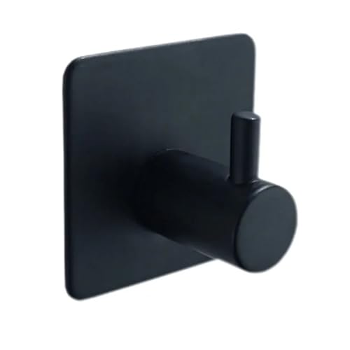UGZPWQLNX Saugen geknüpft, Selbstklebende Haken 20 Stück Edelstahl Silber Schwarz for Badezimmer Küche Wand(Black) von UGZPWQLNX
