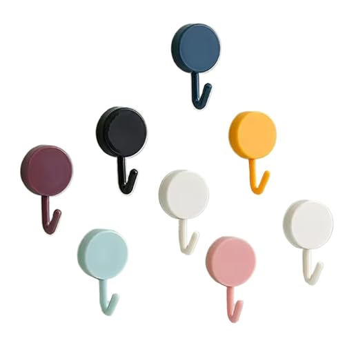 UGZPWQLNX Saugen geknüpft, Selbstklebende Wandhaken, 100 Stück, mehrfarbig, ohne Bohren, for Badezimmer und Küche(Light Blue) von UGZPWQLNX