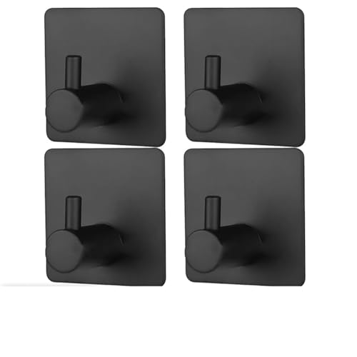 UGZPWQLNX Saugen geknüpft, Selbstklebende Wandhaken 20 Stück Multicolor Edelstahl(Black) von UGZPWQLNX