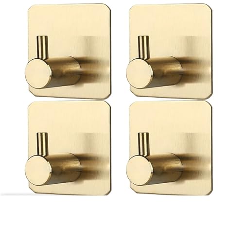 UGZPWQLNX Saugen geknüpft, Selbstklebende Wandhaken 20 Stück Multicolor Edelstahl(Gold) von UGZPWQLNX