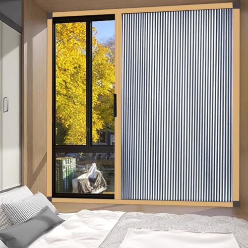 temporäres Falten der Fensterläden, Schiebe-Zellular-Rollos, Aluminiumrahmen, thermische Privatsphäre, Verdunkelung, mehrfarbig, mehrere Größen(Grijs,750x1100mm) von UGZPWQLNX