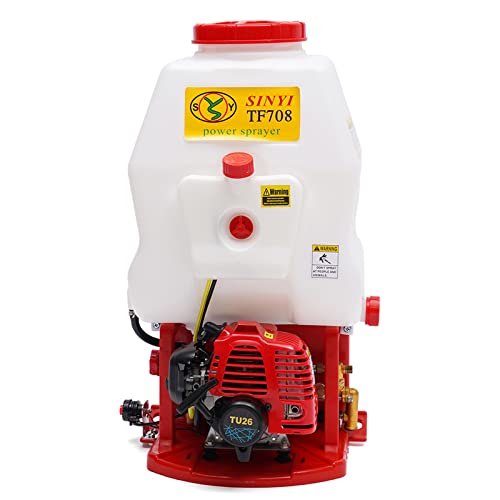 Rucksacksprühgerät Zweitakt-Benzinspritzmotor Tragbar Motorspritze Benzin Sprühgerät CDI-Zündung Einstellbarer Druck Geeignet für Bauernhöfe, Parks und Gärten von UHDUIG