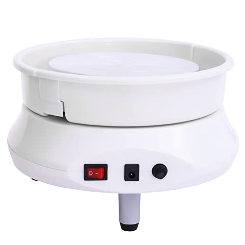 Elektrische Töpferscheibe 120W 2000 RPM Mini Töpferrad Keramik Rad Maschine Einstellbare Geschwindigkeit und Richtung Geräuscharm mit ABS Becken für Töpferstudio Heimwerken Elektrische Töpferscheibe 120W 2000 RPM Mini Töpferrad Keramik Rad Maschine Einstellbare Geschwindigkeit und Richtung Geräuscharm mit ABS Becken für Töpferstudio Heimwerken von UHDUIG