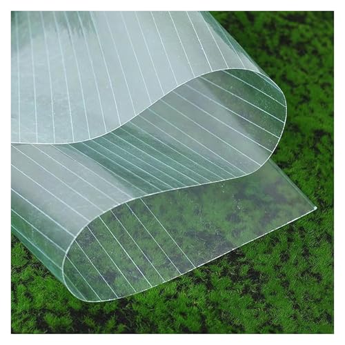 UHEKC Vordach für Haustür Regenfest, Dachplatten Aus Polycarbonat, Uv-beständige Dachplatten, für Gewächshausüberdachung, Garage, Leicht Zu Schneiden(0.8x2m/2.62x6.56ft) von UHEKC