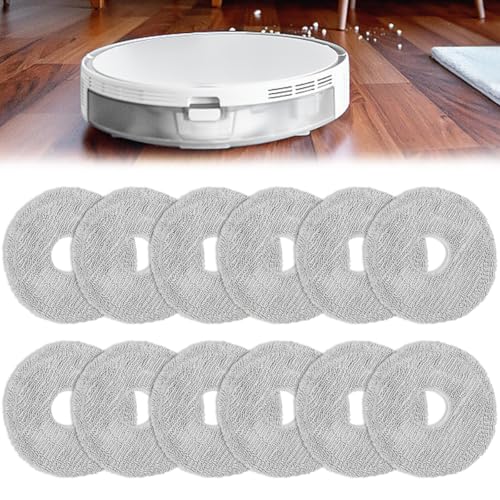 UHETLET 12 Stück Ersatz Wischtücher für Saros 10R/Q Revo/Qrevo MaxV/Qrevo Master/Qrevo Slim/Qrevo Pro/Qrevo S/Qrevo Curve/Qrevo S5V Roboter Staubsauger Waschbar Ersatztuch Wischtuch Ersatz von UHETLET