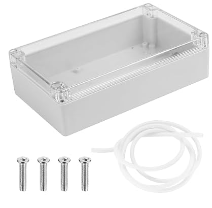 UHETLET 2 Stück Elektronische Gehäuse Box Verteilerdose außen Wasserdicht Gehäuse Elektronik 200x120x56MM Abzweigdose Box Outdoor 100x68x50MM Verteilerkasten Aufputz Kunststoff Aufputz Schalter Box von UHETLET