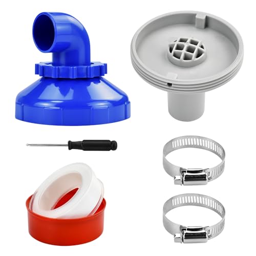 UHETLET Pool Einlaufdüse 360° Drehbar Pool Düse Set 32mm Pool Auslassdüse Einströmdüse für Stahlwandpool Rücklaufdüse Ersatzteil Einlaufdüse Pool Pooldüsenset Pooldüsen für Intex Bestway Swimmingpool von UHETLET
