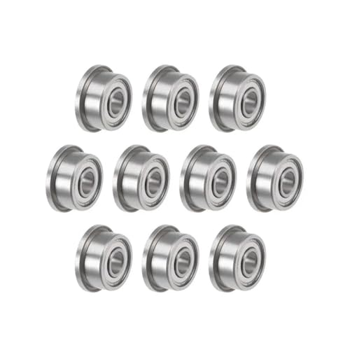 10-teiliges Set F604 bis F699 Flanschlager F607 F608 F623 F624 F625 F626 F635 F684 F688 F693 F695 F698 ZZ Z 2Z Rillenkugellager(ABEC-3_F629ZZ-9X26X8MM) von UHHIKSRA