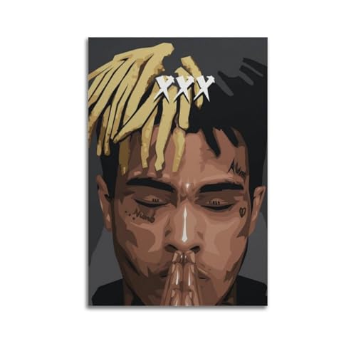 UHHYFVN Poster "Rap XXX Tentacion", 1 Poster, Wandkunst, dekoratives Gemälde, Schlafzimmer, Gemälde, Poster, 30 x 45 cm, ungerahmter Stil von UHHYFVN