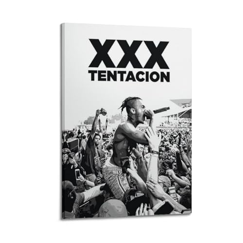 UHHYFVN Rap XXX Tentacion-Poster, Wandkunst, dekoratives Gemälde, Schlafzimmer, Gemälde, Poster, 20 x 30 cm, Rahmenstil von UHHYFVN