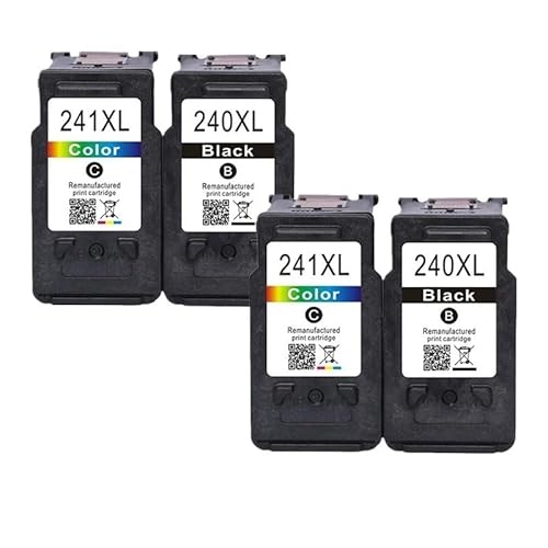 UHJFDX PG 240 CL 241 Tintenpatrone passend for PG-240 CL-241 PG240 CL241 passend for MX452 MX472 MX512 MX522 MG4220 MG4120 MG2220 Drucker(1Black 1Color) von UHJFDX