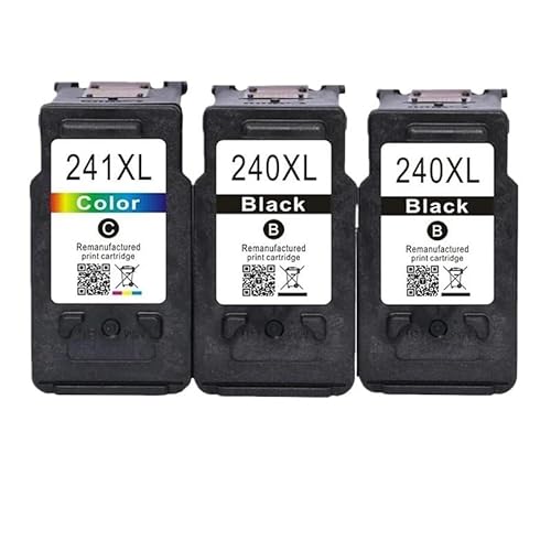 UHJFDX PG 240 CL 241 Tintenpatrone passend for PG-240 CL-241 PG240 CL241 passend for MX452 MX472 MX512 MX522 MG4220 MG4120 MG2220 Drucker(2Black 2Color) von UHJFDX