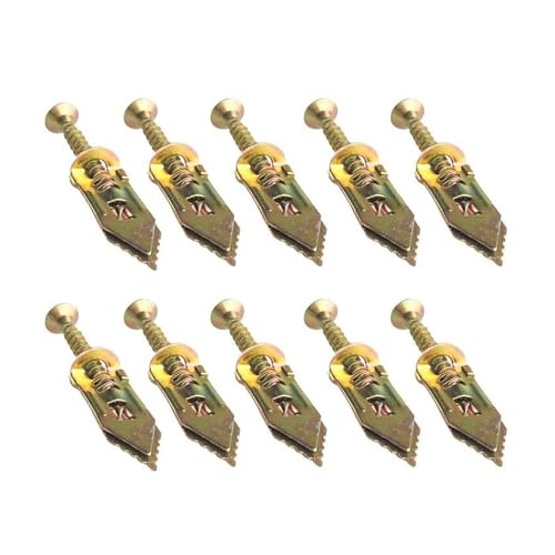 10 Stück selbstbohrende Ankerschrauben, selbstschneidende Dehnschraube, Trockenbau-Anker-Sets, geeignet compatible Gipskartonplatten von UHNYTRV