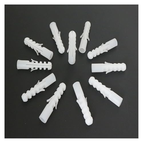 100 stücke 5/6/7/8/10/12/14mm Kunststoff Erweitern Nagel Expansion rohr Rohr Wand Anker Stecker Mit/Kopf Schraube(5mm 100pcs) von UHNYTRV
