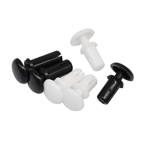 100pcs Durchmesser 4,1mm R Typ Expansion Niete Nuss Nylon Kunststoff Puckle Clip compatible Computer Pcb Hauptplatine schwarz weiß(Black,R4050 (100pcs)) von UHNYTRV