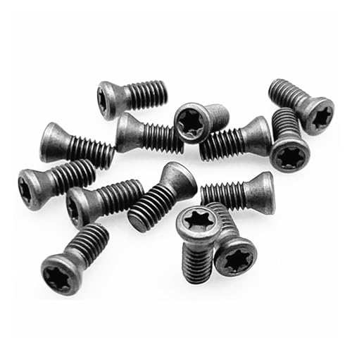 20/50Pcs M2 M2,5 M3 M3,5 M4 M5 M6*L Grade 12,9 Legierung Stahl CNC Einsatz torx Schraube compatible Ersetzt Hartmetall Einsätze CNC Drehmaschine Werkzeug(M6X14 20pcs) von UHNYTRV