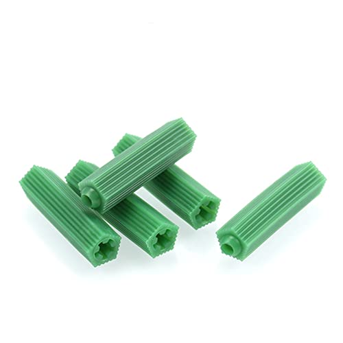 200 stücke Grün Mauerwerk Schnecke Fixierende Wandanker Ausdehnungsrohr Trockenmauer Kunststoff Anker Wand Stecker Mauerwerk Bohrer Trocken M6 M8(M6 (200pcs)) von UHNYTRV