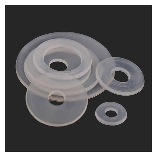 30/50/100 stücke M3 / 3,5 M4 M4 M5 M6 M8 M10 M14 M16 M18 M20 Kunststoff nylon Flache Unterlegscheibe Flugzeug Spacer Isolierung Dichtung Ring compatible Schraube(M3x8x1mm,100Pcs) von UHNYTRV