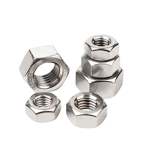 5/10/ 20/50 Stück M1 M1,2 M1,4 M1,6 M2 M2,5 M3 M3,5 M4 M5 M6 M8 304 Edelstahl Sechskantmutter DIN934(M1.2 x20pcs) von UHNYTRV