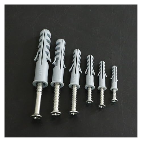 5/6/7/8/10/12mm Erweitern Nagel Bolzen/Hülse Trockenbau Anker mit Schraube Selbst Bohren Wand Stecker Hause Durchbohrt compatible Gips(12mm 25SETS) von UHNYTRV
