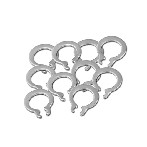 50 Stück 3 mm 4 mm 5 mm 6 mm 8 mm GB894 DIN471 A2 304 Edelstahl C-Typ Außensicherungsringe Sicherungsringe Snap CirClip(M4) von UHNYTRV