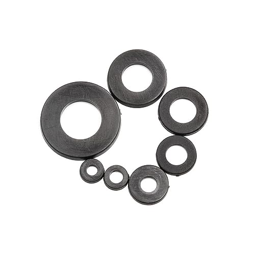M2 M2,5 M3 M4 M5 M6 M8 Nylon Unterlegscheiben Kunststoff Isolierung Abstandshalter Dichtungen Schwarz Weiß 250/350/480/500PCS / Dichtung Ring Kit(500pcs) von UHNYTRV