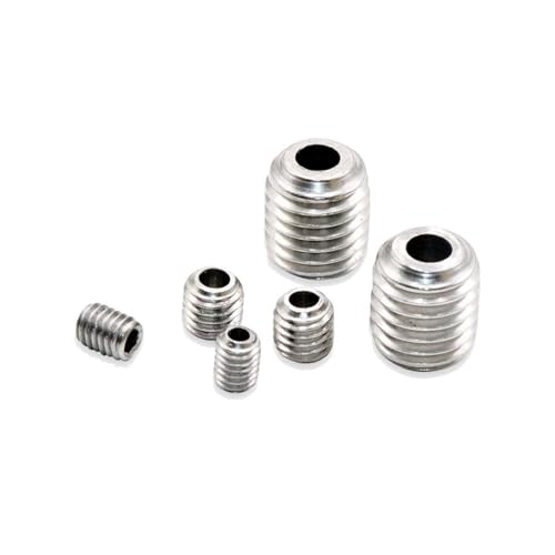 M3 M4 M5 M6 M8 M10M12 304 Edelstahl Hohlloch Durch Air Out Inbus Sechskant Innensechskant Flache Grub kopflose Schraube Stellschraube(35mm,2pcs M6) von UHNYTRV