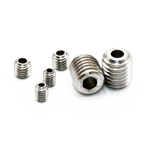 M3 M4 M5 M6 M8 M10M12 304 Edelstahl Hohlloch Durch Air Out Inbus Sechskant Innensechskant Flache Grub kopflose Schraube Stellschraube(45mm,1pc M10) von UHNYTRV