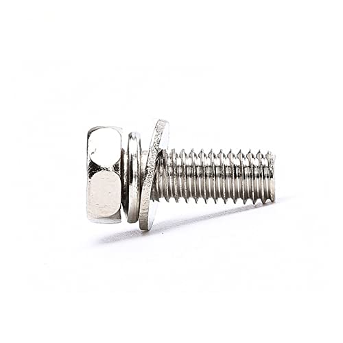 M3 m4. / Kreuz Einbau Waschmaschine SEX Kopf Maschine Schraube Metrische Gewinde Sechskantkombination Bolzenstahl Nickel überzogen(16mm (30pcs),M4) von UHNYTRV