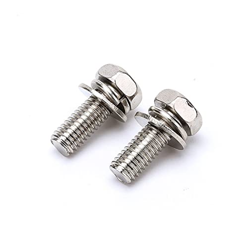 M3 m4. / Kreuz Einbau Waschmaschine SEX Kopf Maschine Schraube Metrische Gewinde Sechskantkombination Bolzenstahl Nickel überzogen(18mm (30pcs),M4) von UHNYTRV