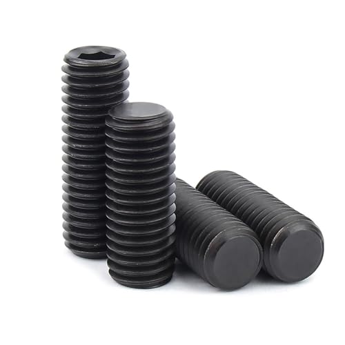 M4 M5 M6 M8 M10 M12 Edelstahl 304, Güteklasse 12,9, DIN913, Feingewinde, Innensechskant, Innensechskant, flacher Gewindestift, Gewindestift(10pcs M6x0.75x8) von UHNYTRV