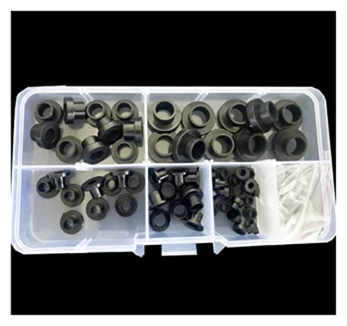 Schwarze/weiße Schraube Nylon Transistor Dichtung Der Schritt T-Typ Plastic Waschmaschine Isolation Spacer Schraube Gewindeschutz Sortimentset(Black (1set)) von UHNYTRV