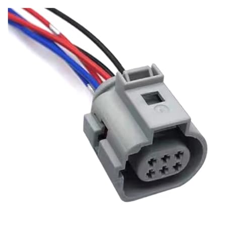 UHNYTRV 6-poliger AGR-Ventil-Anschlussstecker mit 15 cm 18 AWG Kabelbaum 1J0 973 713 G 1J0973713G 42121200 4G0973813B 4G0 973 813B(Gr�) von UHNYTRV
