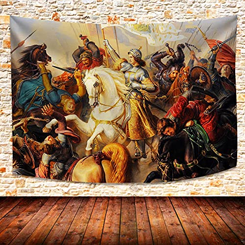 UHOMETAP Mittelalterliche französische Kunst, Heilige Jeanne des Bogens, klassische Kunstwandbild, europäischer Krieg, antike Vintage-Kollektion, Heimdekoration, 203 x 152 cm, GTWYUH497 UHOMETAP Mittelalterliche französische Kunst, Heilige Jeanne des Bogens, klassische Kunstwandbild, europäischer Krieg, antike Vintage-Kollektion, Heimdekoration, 203 x 152 cm, GTWYUH497 von UHOMETAP