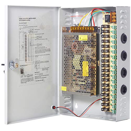 UHPPOTE 18-Kanal-Netzteilbox, PTC-Sicherung, CCTV-Kamera-Verteiler, DC 12 V, 20 A Ausgang UHPPOTE 18-Kanal-Netzteilbox, PTC-Sicherung, CCTV-Kamera-Verteiler, DC 12 V, 20 A Ausgang von UHPPOTE
