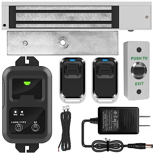 UHPPOTE Access Control outswinging Tür Belastung: 270 kg Elektromagnetische Lock Kit mit Fernbedienung-Kit von UHPPOTE