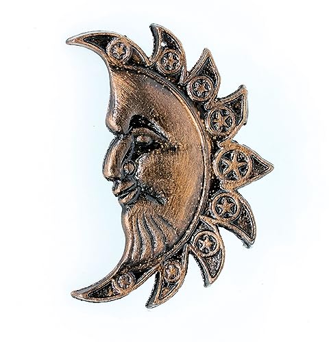 UHRIG ® Sonne aus Gusseisen, Deko für Garten & Terrasse in Patina antik Finish (Antik Schwarz/Kupfer) von UHRIG
