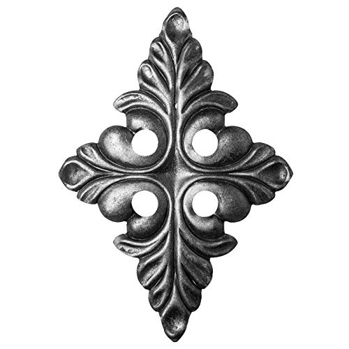 UHRIG Schmiedeeisen Ornament, Dekorative Zierrosette aus Stahl für Fenstergitter, Zaun usw. von UHRIG