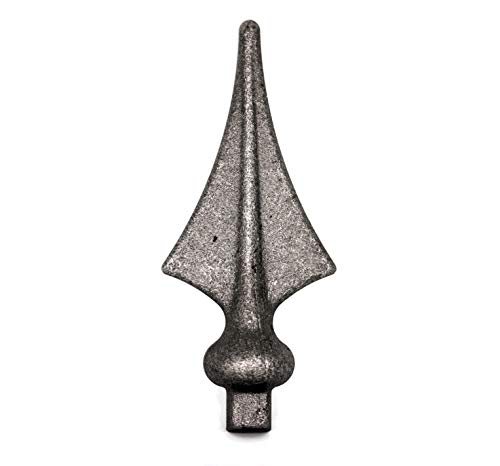 UHRIG Zaunspitze geschmiedet aus Stahl, Speer Zier-Spitze, Eisen-Kunst für Zaun-Bau im Antik-Design von UHRIG
