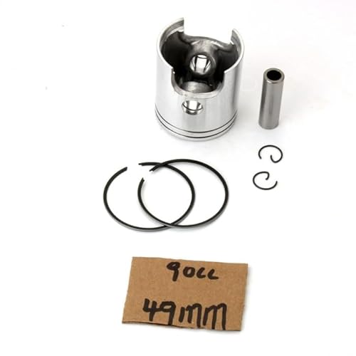 UHRSERNJ Kolbensatz 50ccm 70ccm 90ccm 40,3mm 47mm 49mm Kompatibel mit WXE 50 2003-2005 AM6 2-Takt-Motor(90cc 49mm) von UHRSERNJ