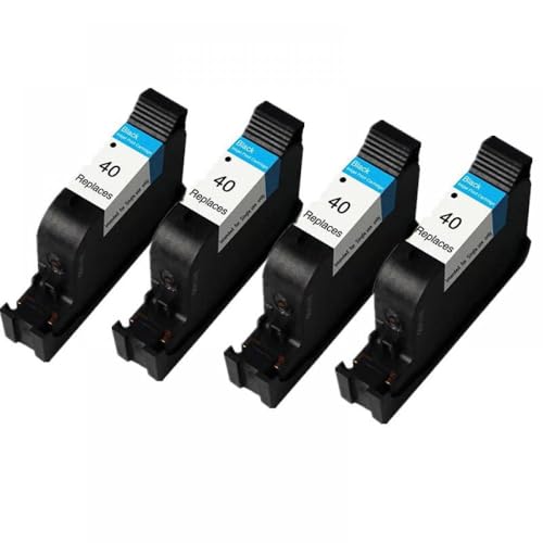UHRSERNJ Kompatible Schwarze Tintenpatrone 51640A Kompatibel mit DesignJet 230 250c 330 350C 430 450c Drucker(4 Black) von UHRSERNJ