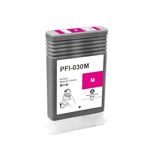 UHRSERNJ Kompatible Tintenpatrone PFI-030 PFI030 PFI 030 55 ml mit Pigmenttinte Kompatibel mit ImagePrograf TA-20 TA-30 TA 20 30 Drucker(M 1PC) von UHRSERNJ