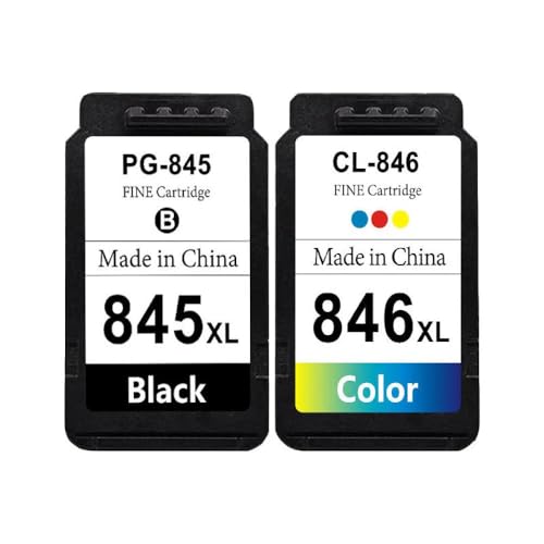 UHRSERNJ Kompatible Tintenpatronenersatz Kompatibel mit PG845 CL846 MG2580S 2400 2500 2980 3080 TS308 208 3180 IP2880S MX498 Drucker 845 846 Modellmodell(PG845 CL846) von UHRSERNJ