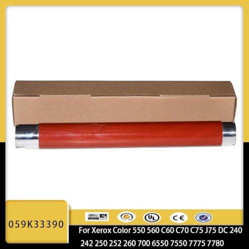 UHRSERNJ Kompatible obere Fehler-Wärmewalze 059K33390 Kompatibel mit Farbe 550 560 C-60 C70 C75 J75 DC 240 242 250 252 260 700 6550 7550 7775 7780 Druckermodelle von UHRSERNJ