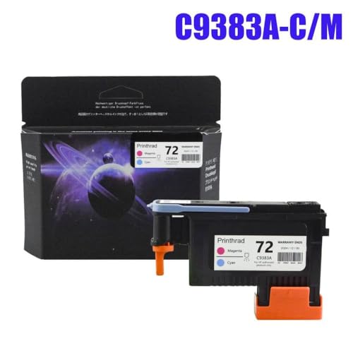 UHRSERNJ Kompatibler PrinThead Kompatibel mit 72 Serie C9380A C9383A C9384A Kompatibel mit DesignJet T770 T790 T1120 T1200 T1300 T620 T610 T1100 T2300(C9383A M C) von UHRSERNJ